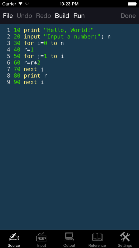 basic programming language example